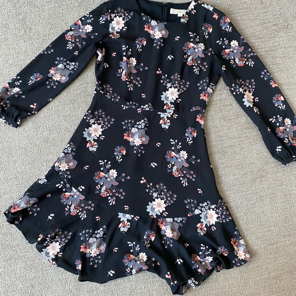 Loft Floral Dress Size 0